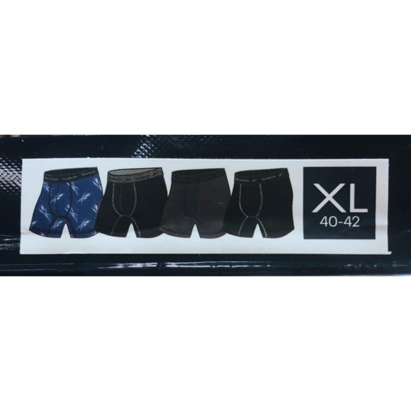 Reebok Mens Performance Boxer Briefs 4-pack (Size: M and XL) - Picture 5 of 5